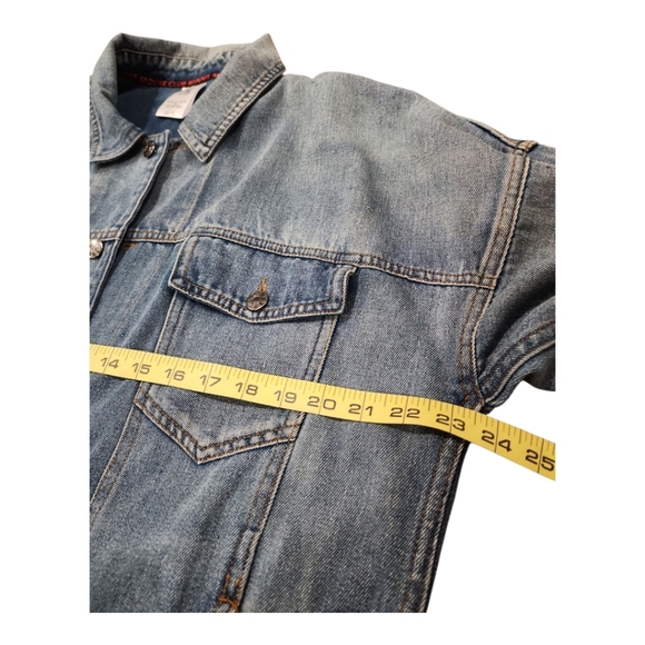 DISNEY Member Of The Minnie Mouse Club Denim Jacket Women Large Faded Embroider - Picture 5 of 12